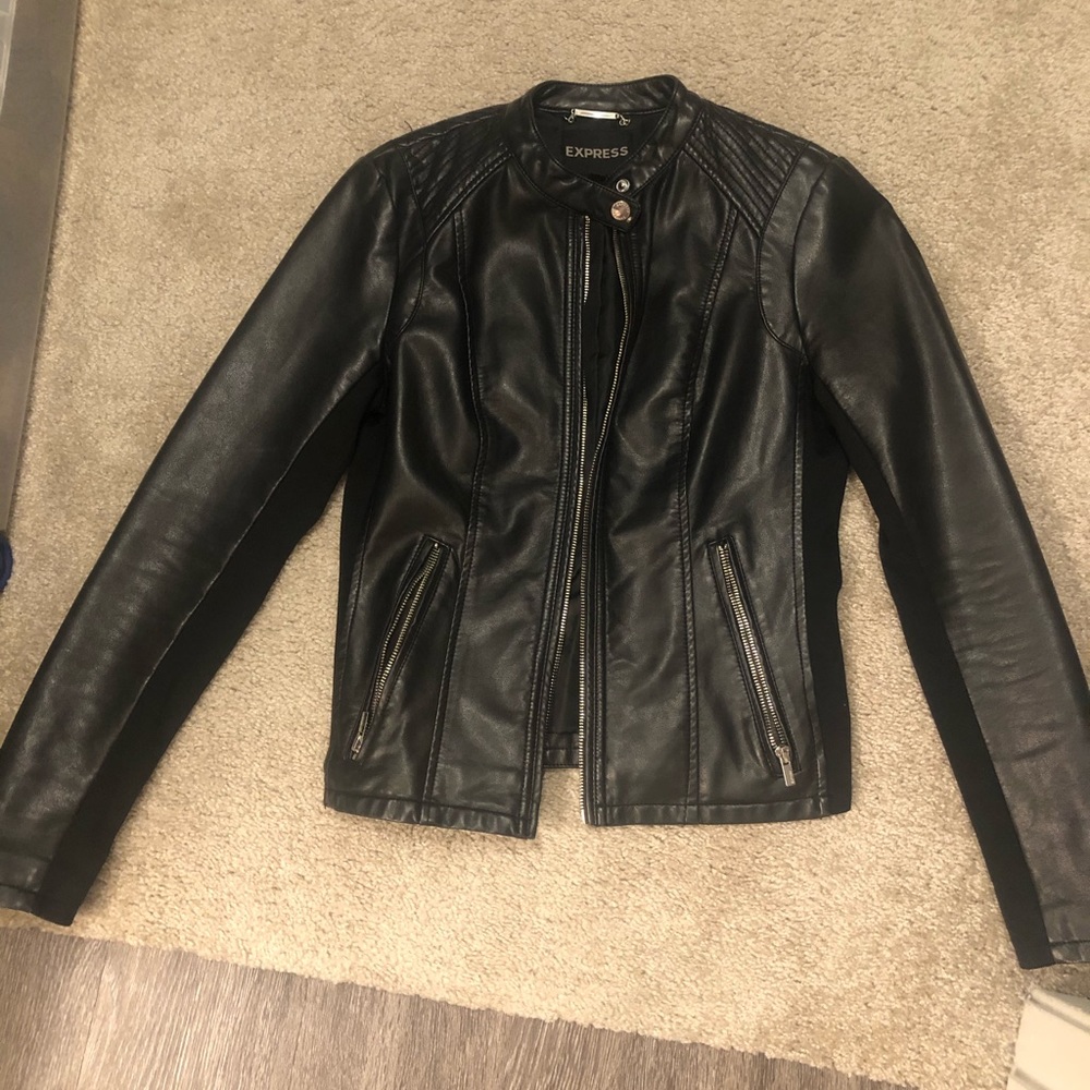 Express Black Leather Jacket